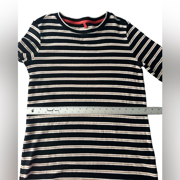 Lou & Grey mini sweater dress striped long sleeve size Large - Picture 9 of 13